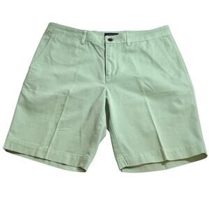 Lands End Shorts Size 34 Mint Green Chino Mens Pocket Preppy Traditional Fit